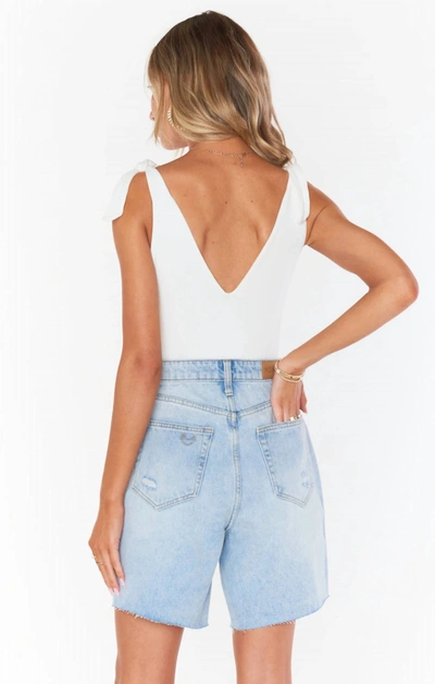 Show Me Your Mumu Brentwood Shorts In Light Vintage Blue In Blue
