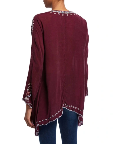 Shop Johnny Was Lena Tunic In Brandy In Red