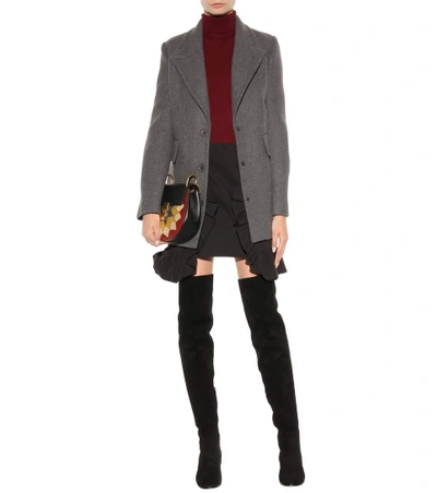 Shop Gianvito Rossi Suede Over-the-knee Boots