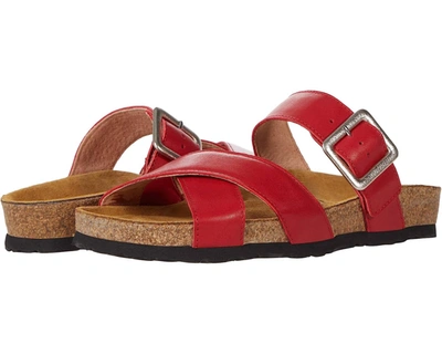 Shop Naot Chicago Strappy Slide Sandal In Kiss Red Leather In Multi