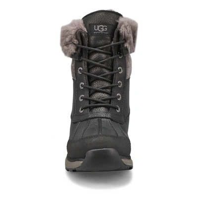 Shop Ugg Women's Adirondack Iii Waterproof Boots In Black In Grey