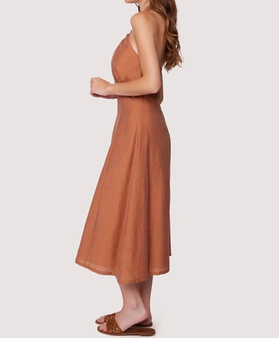 Shop Lost + Wander Pacific Grove Midi Dress In Brown