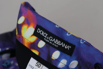 Shop Dolce & Gabbana Elegant Luminary Printed Denim Men's Pants In Multicolor