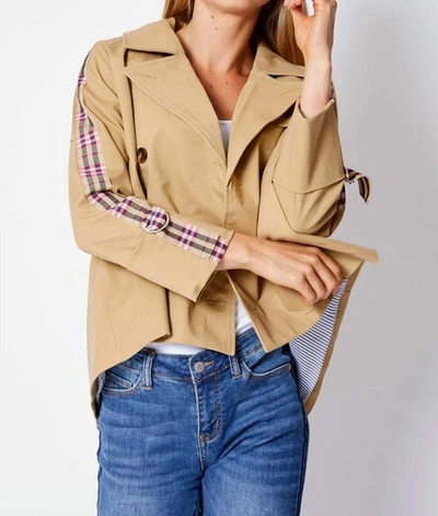 Fate Paddington Jacket In Camel In Brown