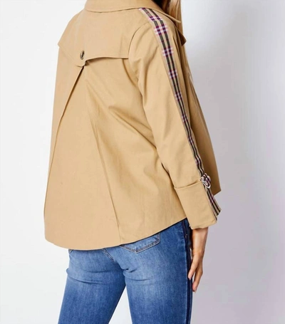 Fate Paddington Jacket In Camel In Brown