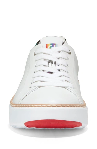 Shop Cole Haan Grandpro Cloudfeel Topspin Platform Sneaker In White/ Graf