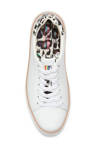 Shop Cole Haan Grandpro Cloudfeel Topspin Platform Sneaker In White/ Graf