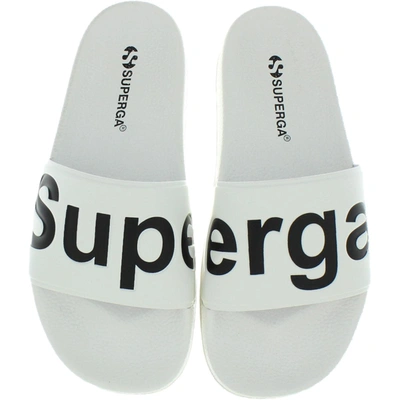 Superga 1908 Womens Man Made Slip On Pool Slides In Multi