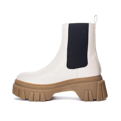 Shop Chinese Laundry Jenny Bootie In Cream In Beige