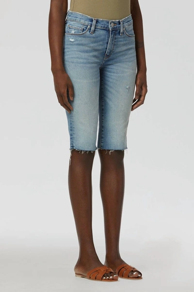 Shop Hudson Amelia Mid-rise Short In Essential Vibe In Blue