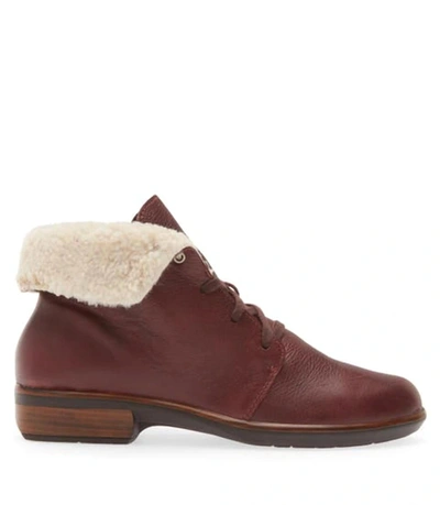 Shop Naot Women's Pali Ankle Boots In Soft Bordeaux Leather In Multi