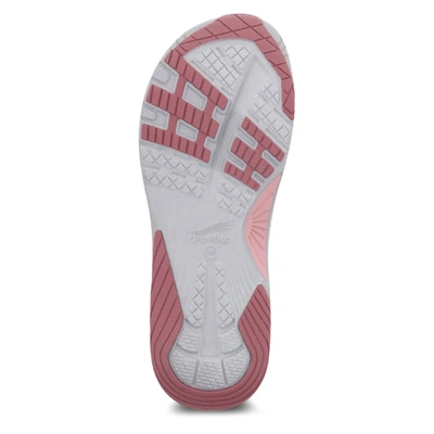 Shop Dansko Racquel Sandal In Rose Herringbone Webbing In Multi