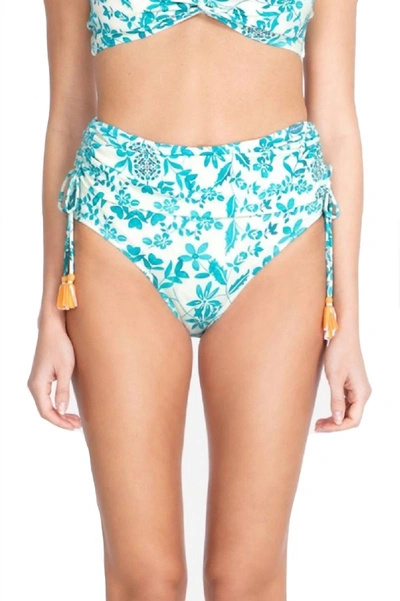 Johnny Was Ellyo Banded High Waisted Bottom In Blue Multi