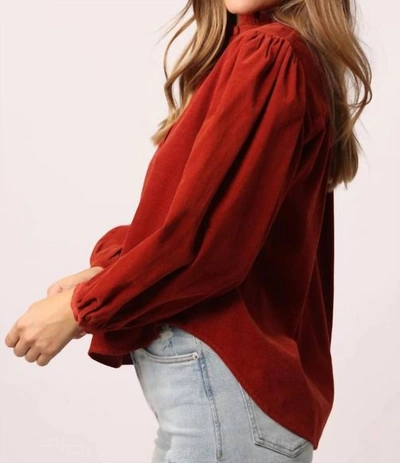 Shop Another Love Charlote Button Down Top In Picante In Red