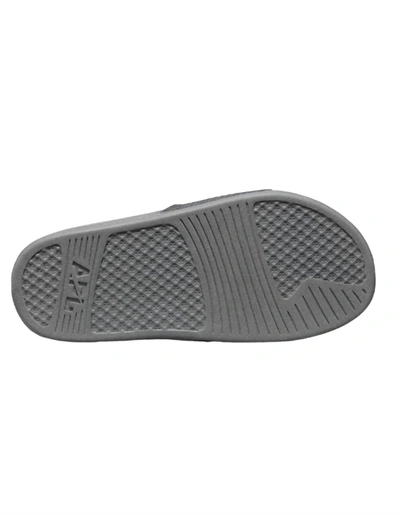 Apl Athletic Propulsion Labs Men's Big Logo Techloom Slide In Cosmic Grey In Grey