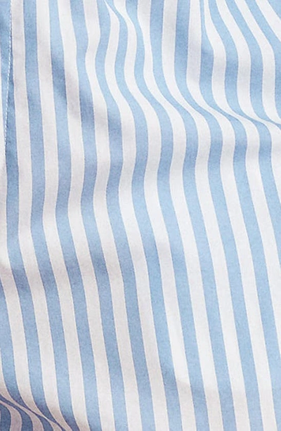 Shop Polo Ralph Lauren Crop Cotton Poplin Short Pajamas In Wide Stripes