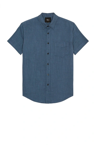 Shop Rails Fairfax Short Sleeve Shirt In Maritime In Blue