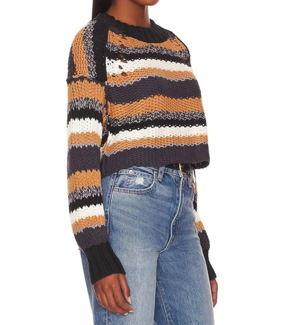 Shop Free People Devon Sweater In Sunflower Seed Combo In Blue