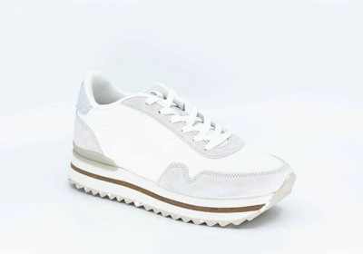 Shop Woden Women's Nora Iii Plateau Sneakers In Blanc De Blanc In White