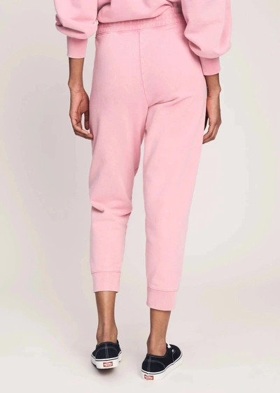 Derek Lam 10 Crosby Button-detailed French Cotton-terry Track Pants In Pink