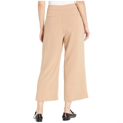Shop Cupcakes And Cashmere Riga Button Front Wide Leg Trouser In Caramel In Beige