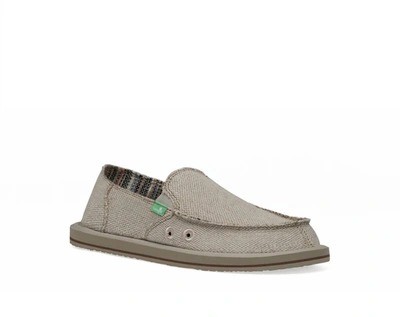 Shop Sanuk Donna Hemp Shoes In Natural In Grey