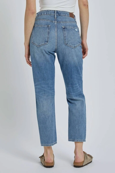 Shop Hidden Jayce High Rise Straight Crop Jean In Medium Wash In Blue