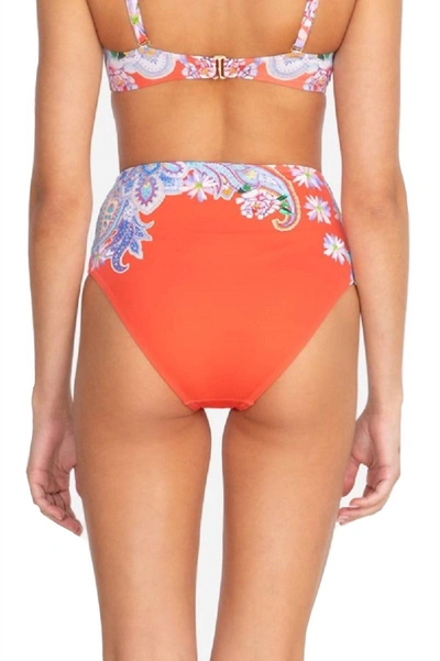 Johnny Was Drew High Waist Bottom In Orange Multi