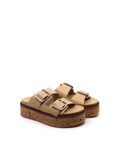Shop J/slides Belinda Sandals In Sand Leather In Multi