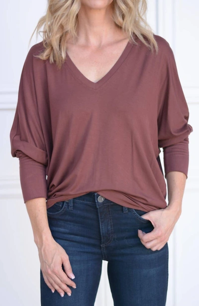 Shop Gentle Fawn Rousseau Top In Burgundy In Pink