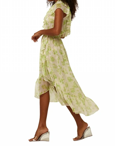Shop Misa Rumi Dress In Honeydew Blossom In Green