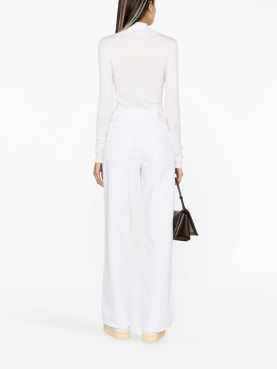 Agolde 90s Crop Mid Rise Loose Straight Jean In Element In White