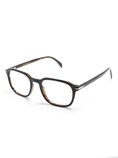 Shop Eyewear By David Beckham Rectangle-frame Glasses In Black