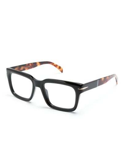 Shop Eyewear By David Beckham Db 7107 Square-frame Glasses In Black