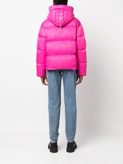 Shop Parajumpers Anya Hooded Puffer Jacket In Pink
