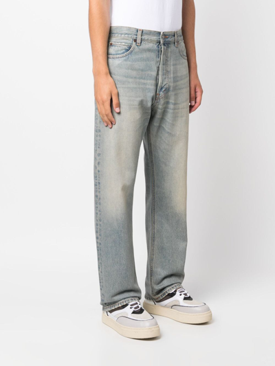 Shop Haikure Louise Straight-leg Jeans In Blue