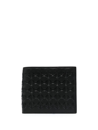 Shop Serapian Mosaico Bi-fold Leather Wallet In Black