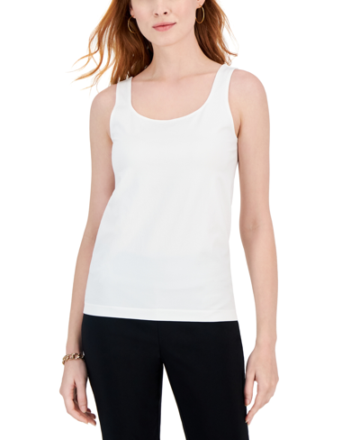 Inc International Concepts Women's Seamless Layering Tank Top, Created For Macy's In Bright White