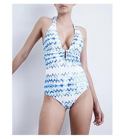 Shop Heidi Klein Ventura Plunge Swimsuit In Print