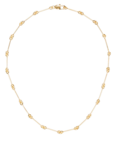 Laura Lombardi Treccia Knot-detailing Necklace In Gold