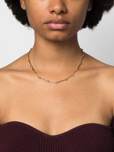 Laura Lombardi Treccia Knot-detailing Necklace In Gold