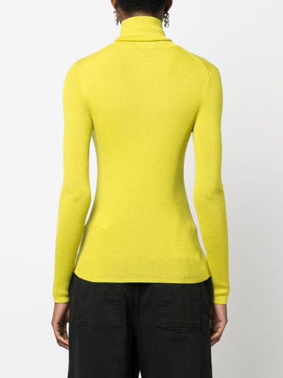 P.a.r.o.s.h Roll-neck Wool Jumper In Green