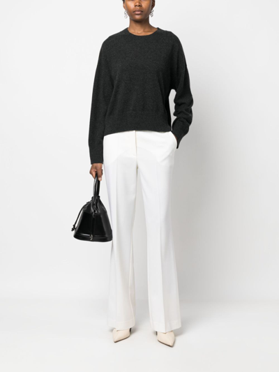 P.a.r.o.s.h Round-neck Cashmere Jumper In Grey