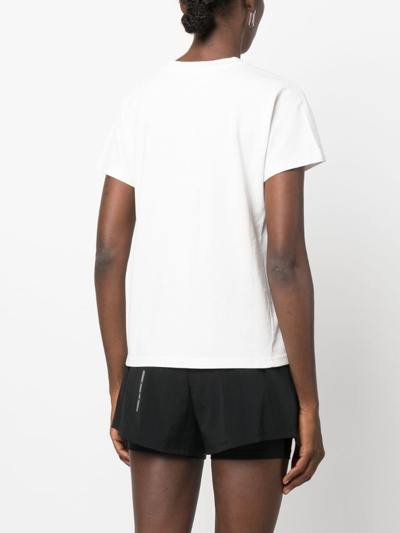 Shop Missoni Logo-embroidered Cotton T-shirt In White