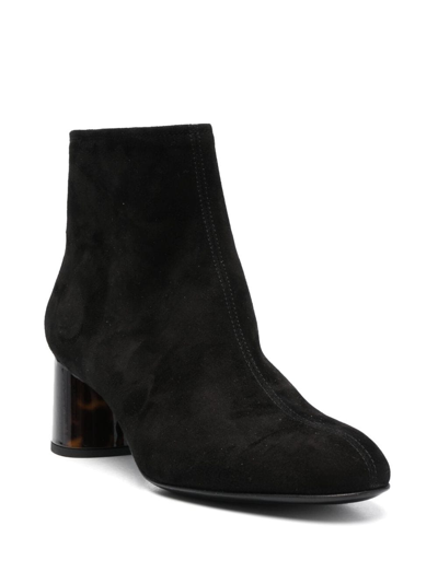 Shop Agl Attilio Giusti Leombruni Veta Precious 55mm Suede Ankle Boots In Black