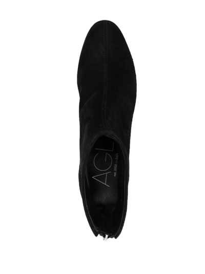 Shop Agl Attilio Giusti Leombruni Veta Precious 55mm Suede Ankle Boots In Black
