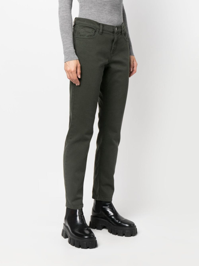 P.A.R.O.S.H HIGH-WAISTED TAPERED-LEG TROUSERS 