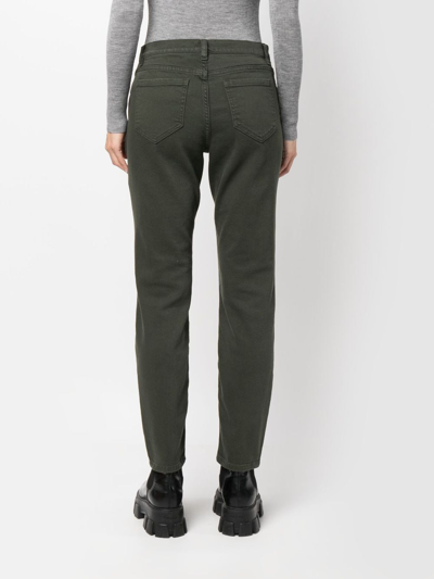 P.A.R.O.S.H HIGH-WAISTED TAPERED-LEG TROUSERS 