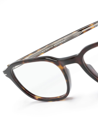 Shop Eyewear By David Beckham Db 1084 Square-frame Glasses In Brown