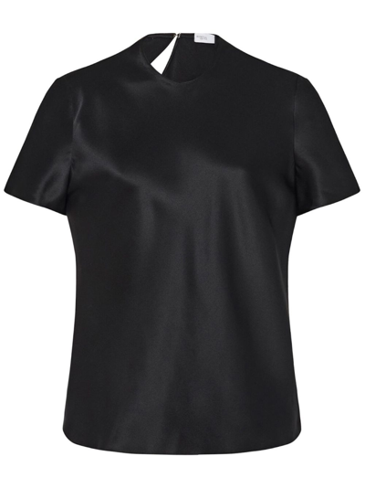 Shop Rosetta Getty Bias Short-sleeve T-shirt In Black